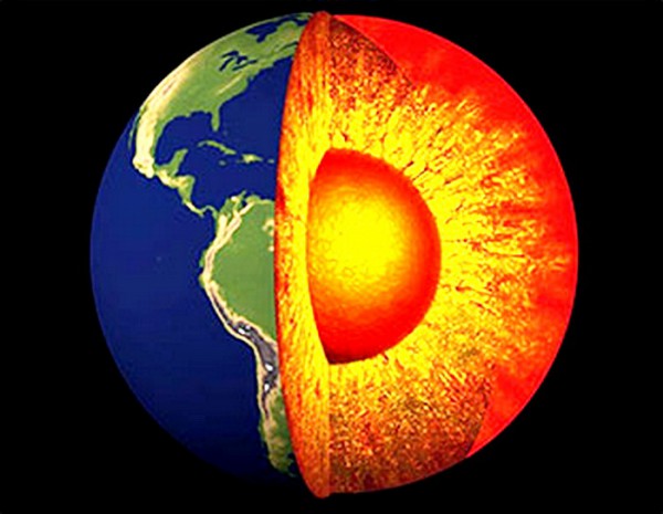 Температура ядра Земли на 1 тысячу градусов выше, чем предполагалось ранее