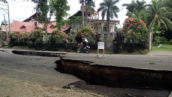 Новое землетрясение магнитудой 5,5 произошло на Филиппинах