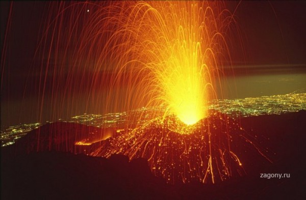 Активная фаза извержения вулкана Этна завершилась