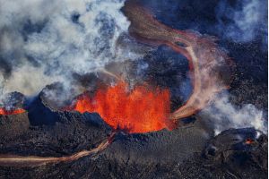 Ученые изучили кальдеру, образовавшуюся  после извержения вулкана Баурдарбунга 