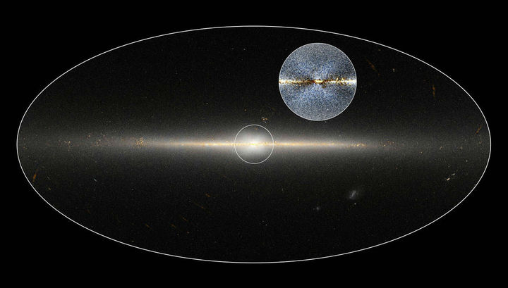 В центре Млечного Пути находится Х-образное звездное скопление