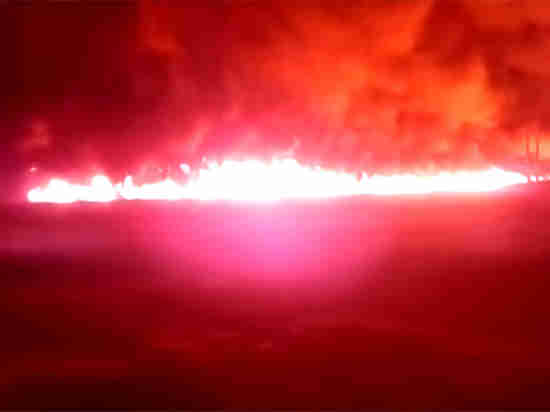 Пожар на магистральном нефтепроводе Куйбышев-Тихорецк потушен