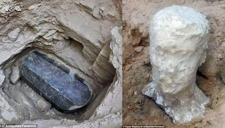 В Александрии вскрыли черный саркофаг, найденный 1 июля