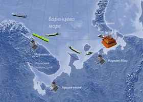 Получены результаты исследования морской среды в районе Приразломного месторождения